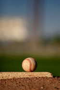 Baseball on the ground